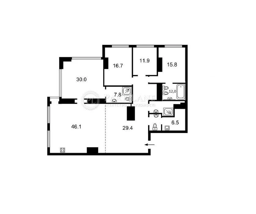 For sale 4 rooms 192m 10 floors without% Predslavynska 20-A Metropol residential complex