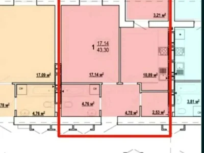 Apartment. Kharkiv, Bortkevycha St.