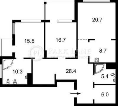 Newly renovated apartment for sale in Novopecherskie Lypky residential complex