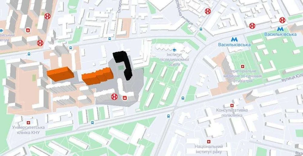 One-room apartment for sale 54 m2 Mykhaylo Maksymovycha St.
