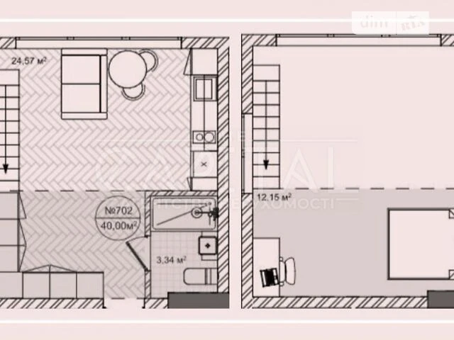 Sale of 1-room apartment 40 sq. m. on 7 Rimsky-Korsakov St. •