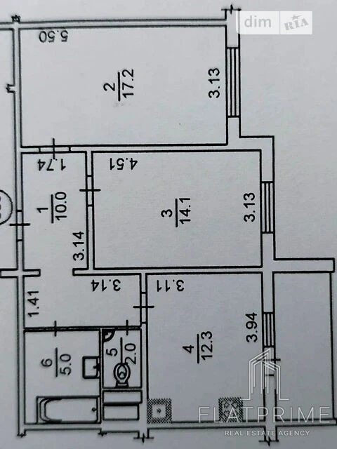 Sale of 2-room apartment 66.8 sq. m. on Sofia Rusova Street 3 • ID 3