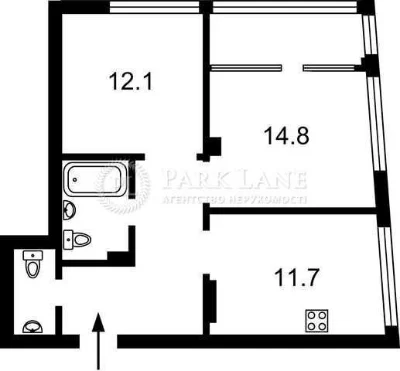 2k sq m Slavutych Zarichna 2 min metro 10 min center Zarichny Seven
