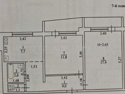 Apartment. Kharkiv, Ludviga Svobody Ave.