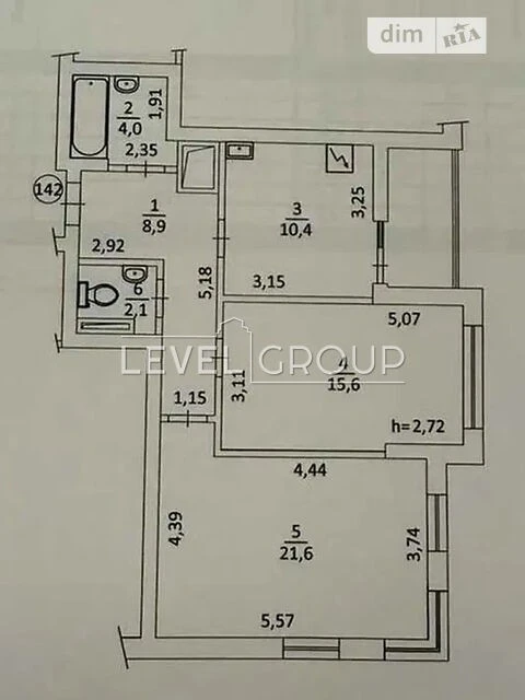 Sale of 2-room apartment 67.5 sq. m. on Mykoly Gulaka St. 72B • ID