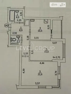 Sale of 2-room apartment 67.5 sq. m. on Mykoly Gulaka St. 72B • ID