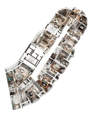 Sale of 3-room apartment 135 sq. m on Mykola Mikhnovsky Blvd. 13A