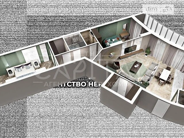 Sale of 3-room apartment 135 sq. m on Mykola Mikhnovsky Blvd. 13A