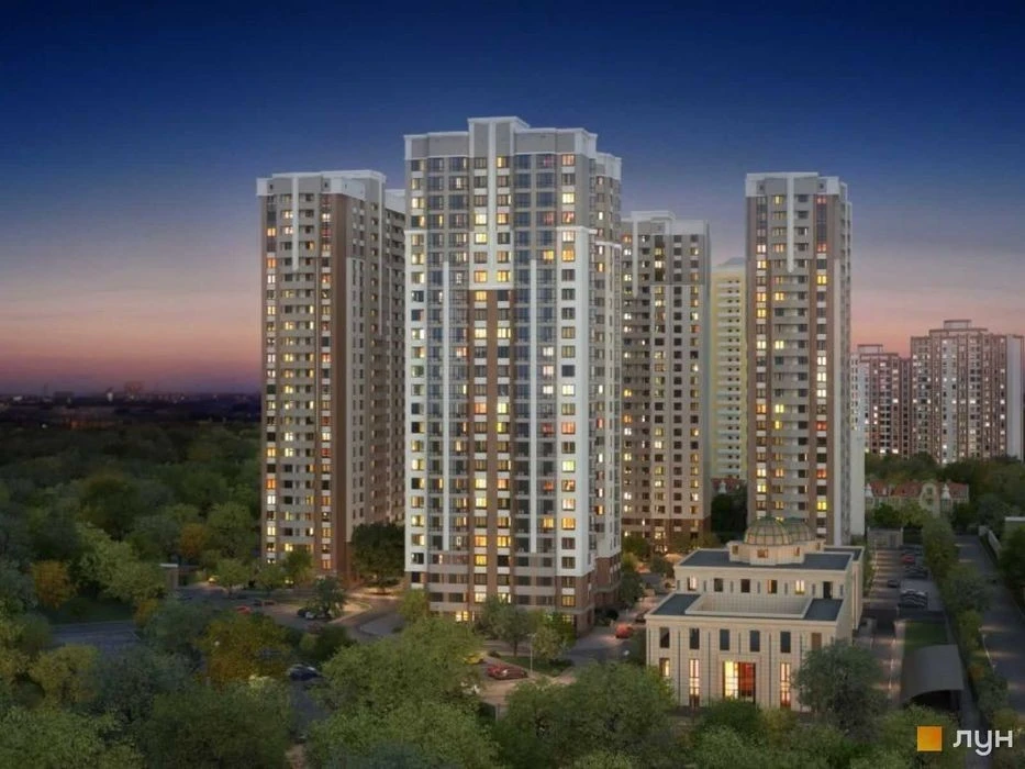 WITHOUT% 2-room apartment for sale in the Zeleny Ostrov 2 residential complex, Sikorsk St.