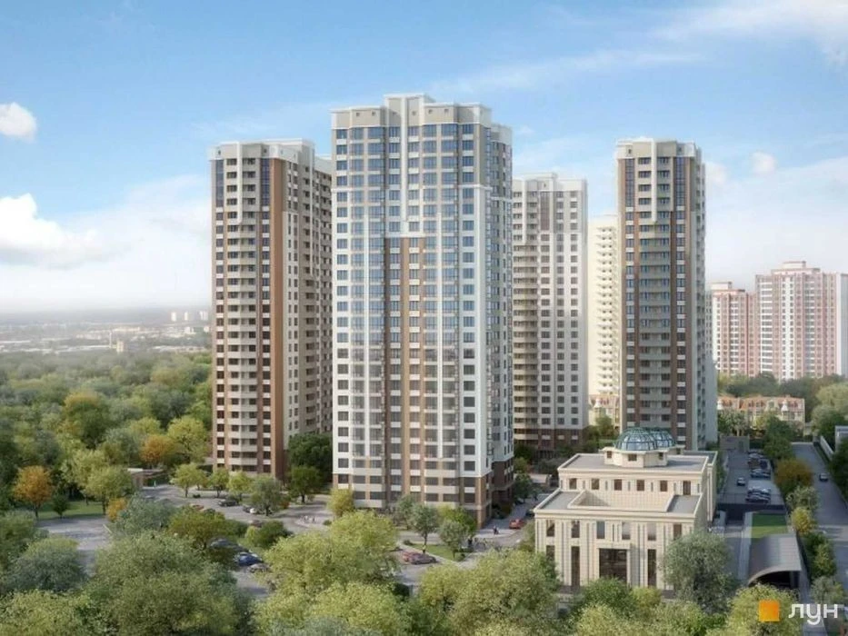 WITHOUT% 2-room apartment for sale in the Zeleny Ostrov 2 residential complex, Sikorsk St.