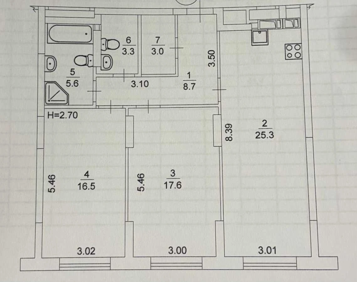 For sale 2-room apartment 80 m², Knyaz Roman Mstislavich,
