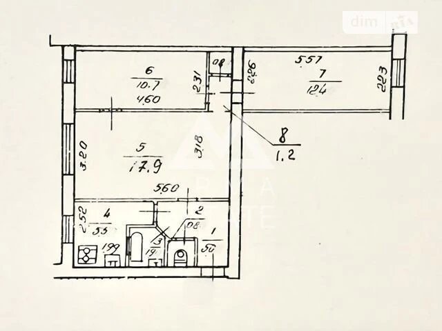 Sale of 3-room apartment 56 sq. m on Verkhovnoi Rada Blvd. 22 • ID 3