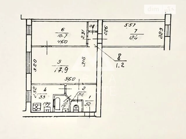 Sale of 3-room apartment 56 sq. m on Verkhovnoi Rada Blvd. 22 • ID 3