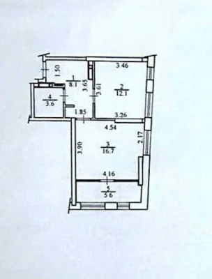 1-room apartment 46.1 m² for sale, Stolichnoe shosse, 5