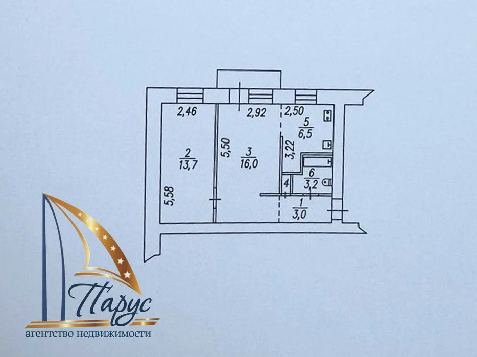 2-room shopping center "Ukraine" Yakov Novytsky 2/5 floor.