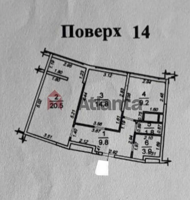 2 комнатная квартира на Каманина