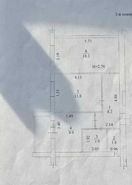 Selling a 2-room apartment in the Mira 3 residential complex.
