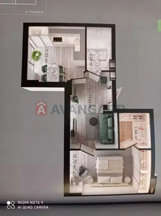 Stylish apartment for sale in the residential complex "Geneva"