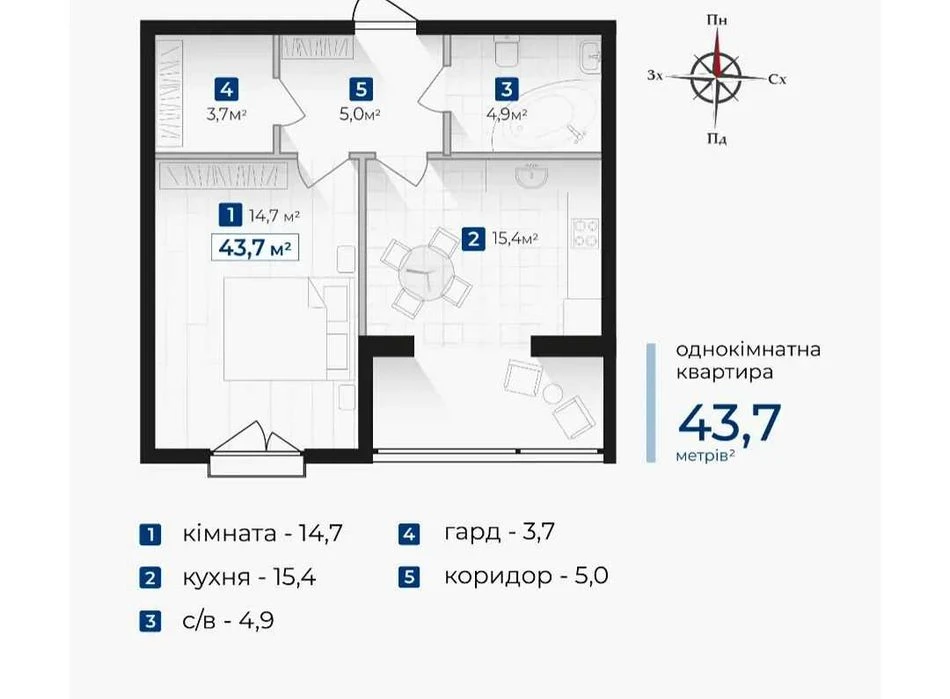 Интересное предложение 1 ком. квартиры с индивид.газовым отоплением