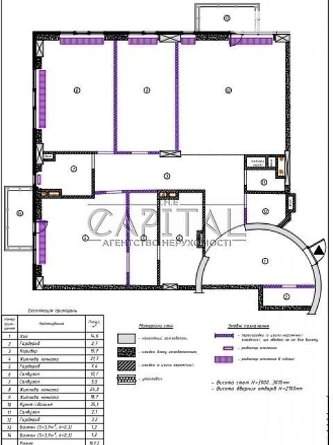 Sale of 4-room apartment 167 sq. m. on Bulvarno-Kudryavska Street 21