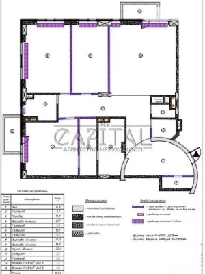 Sale of 4-room apartment 167 sq. m. on Bulvarno-Kudryavska Street 21