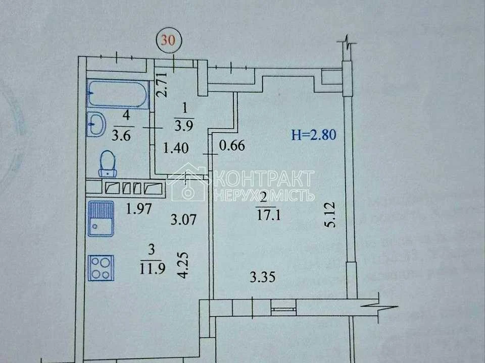 Apartment. Kharkiv, Heroiv Kharkova Ave. (Moskovskiy)