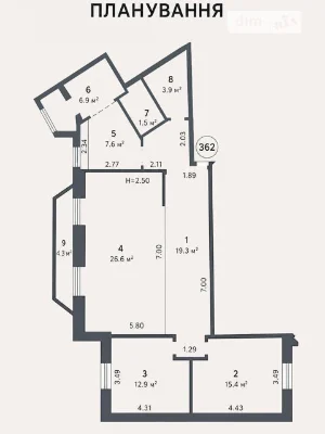 Sale of 3-room apartment 98 sq. m on Honore de Balzac Street 6 • ID