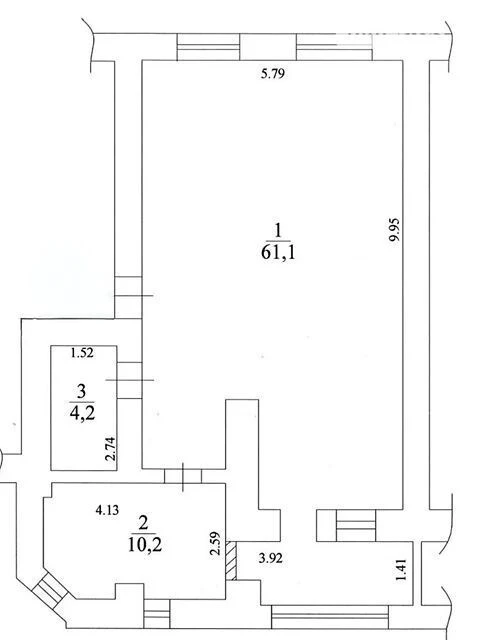 Sale of 2-room apartment 75.5 sq. m. on Kostyantynivska Street 56 • I
