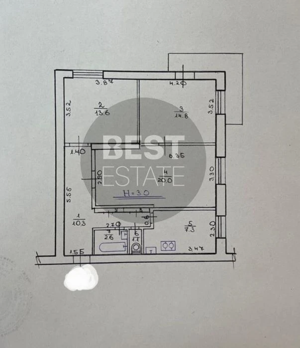 3-room apartment for sale, Nezalezhnosti Avenue 5, Center