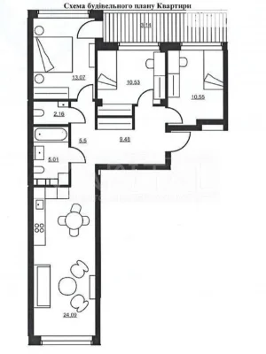 Sale of 3-room apartment 84 sq. m on Naberezhno-Rybalskaya street