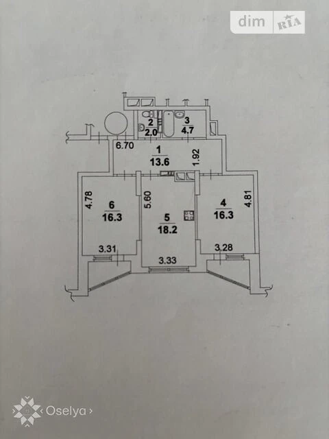 For sale 2-room apartment 77 sq. m. on Akhmatova Anna St. 34 • ID 3