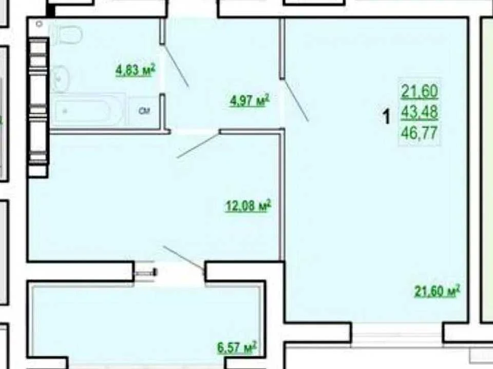 Apartment. Kharkiv, Poltava Shlyakh St., (Building 10)