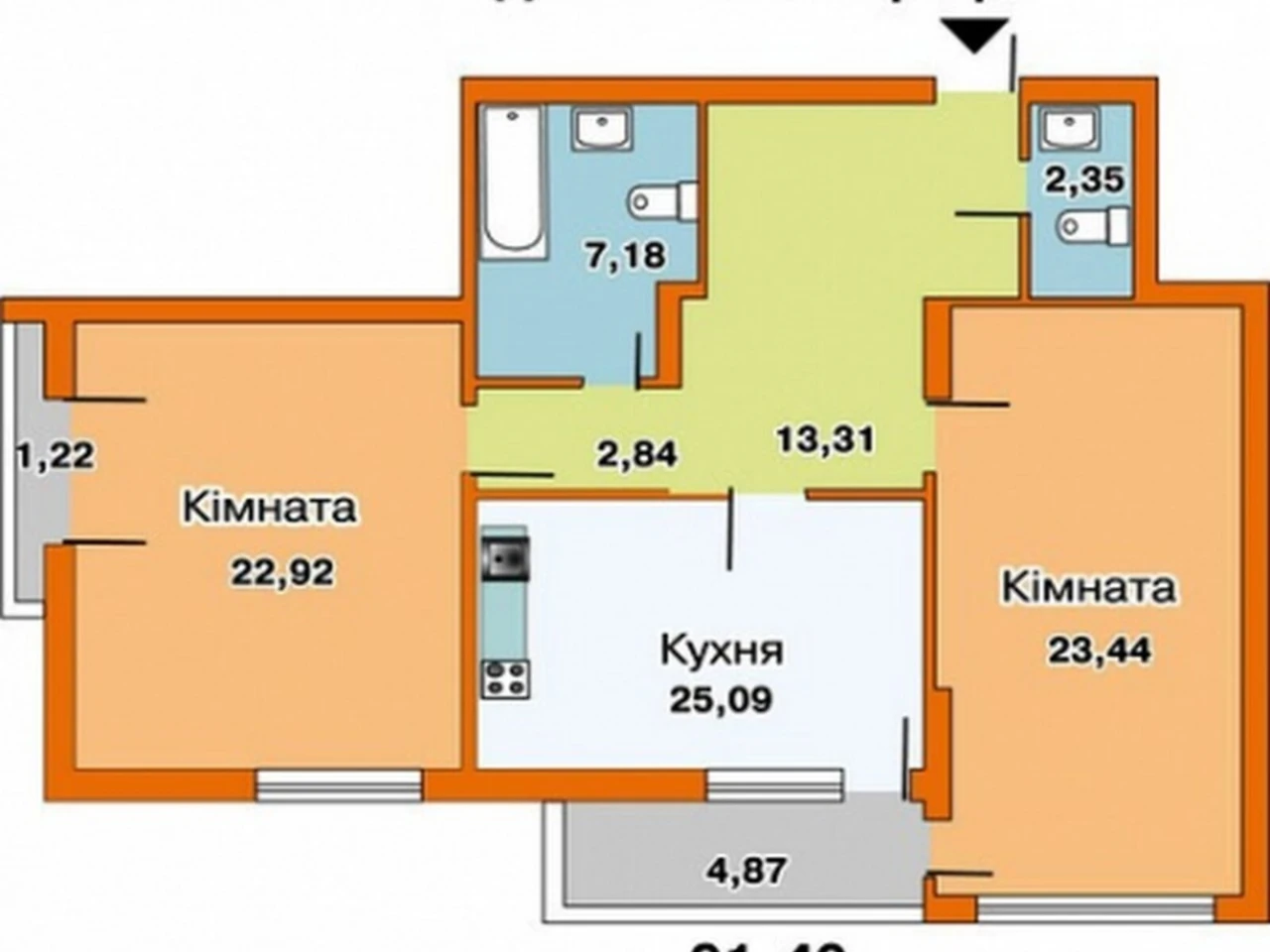 Apartment for sale Voskresenka