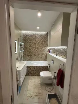 Two-bedroom apartment for sale, Duet residential complex, Alekseevskaya metro station, 49 sq. m. (code 22162)