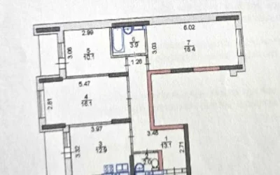 * Without % Stylish 3-room apartment on Kadetskyi Hay Street,