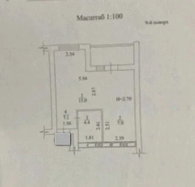 For sale: 1-room apartment in the residential complex "Ptichka", metro station.