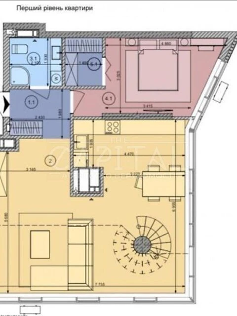 For sale 4-room apartment 137 sq. m. on Vasylivska Street 1 • ID 3468