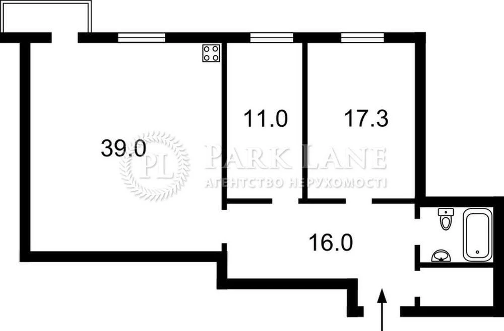 Urgent! Specified 3-room apartment 91m2 in the Panorama residential complex on Pechersk