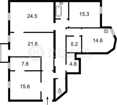 CENTER I will sell a 4-room apartment on Bolshaya Vasilkovskaya Square near the Hermitage.