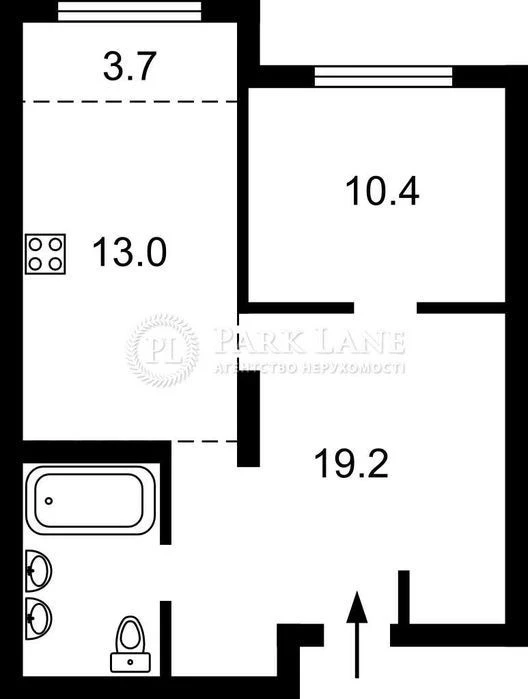 WITHOUT % Sale of 1-room apartment Glushkova 9g M Teremky Holosiivskyi