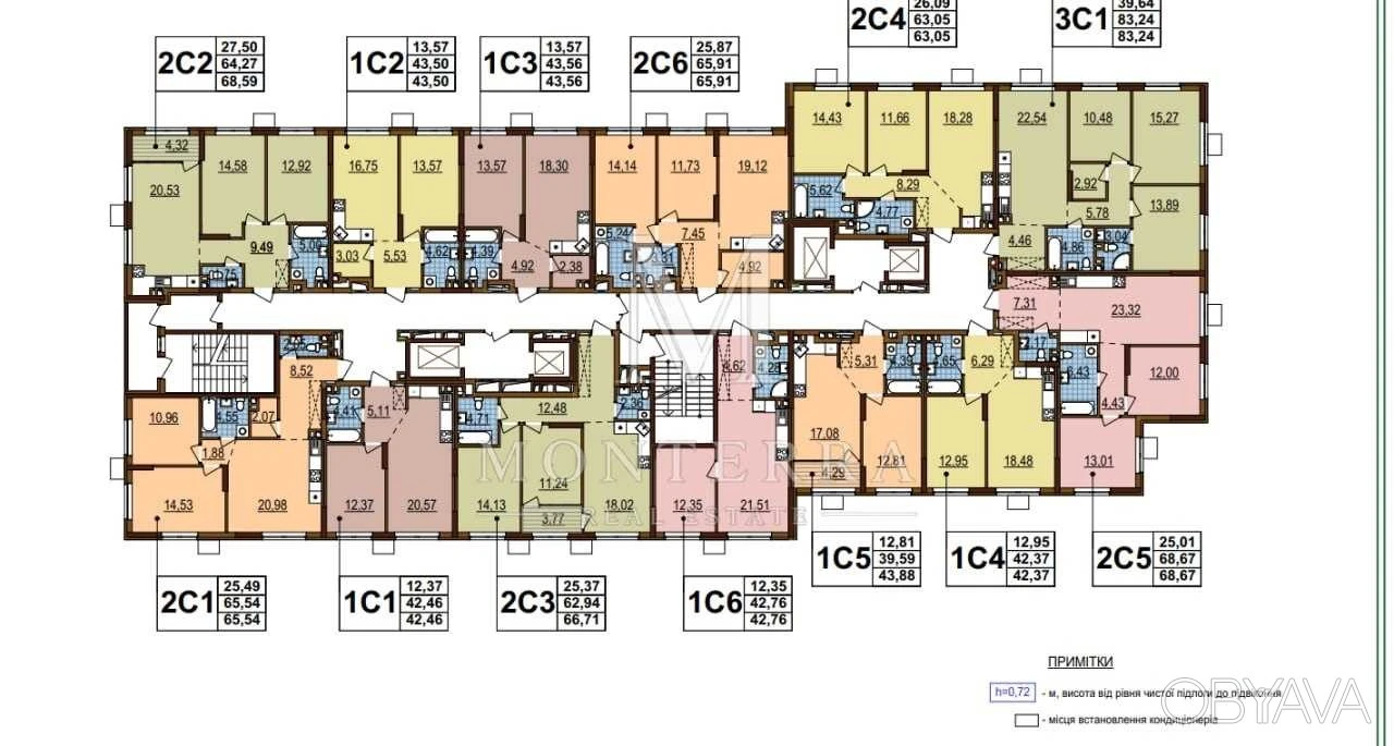 1-room apartment, 44.00 sq.m