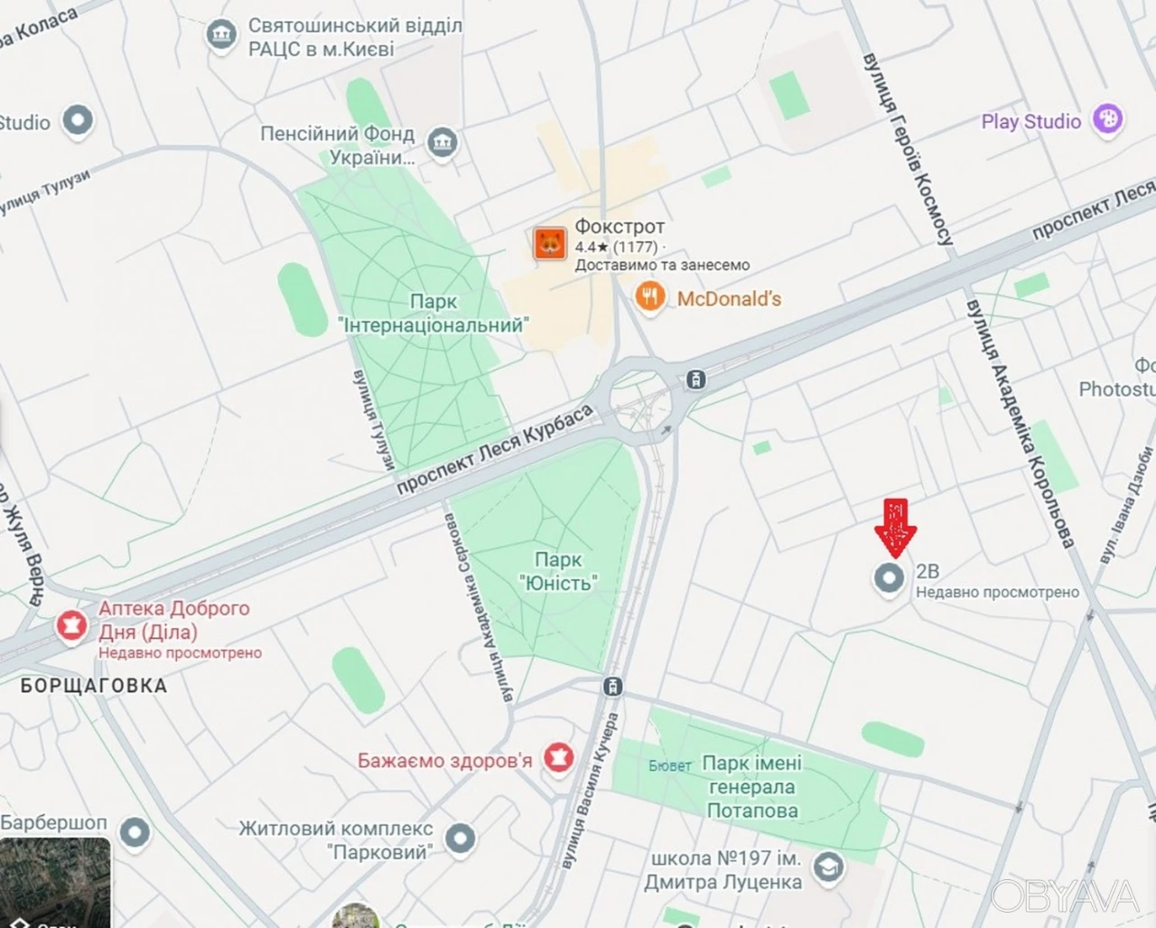For sale 2k sq m Dzyuba (Sosninykh), 2b, Borshchagovka, Kolibris. GAZ