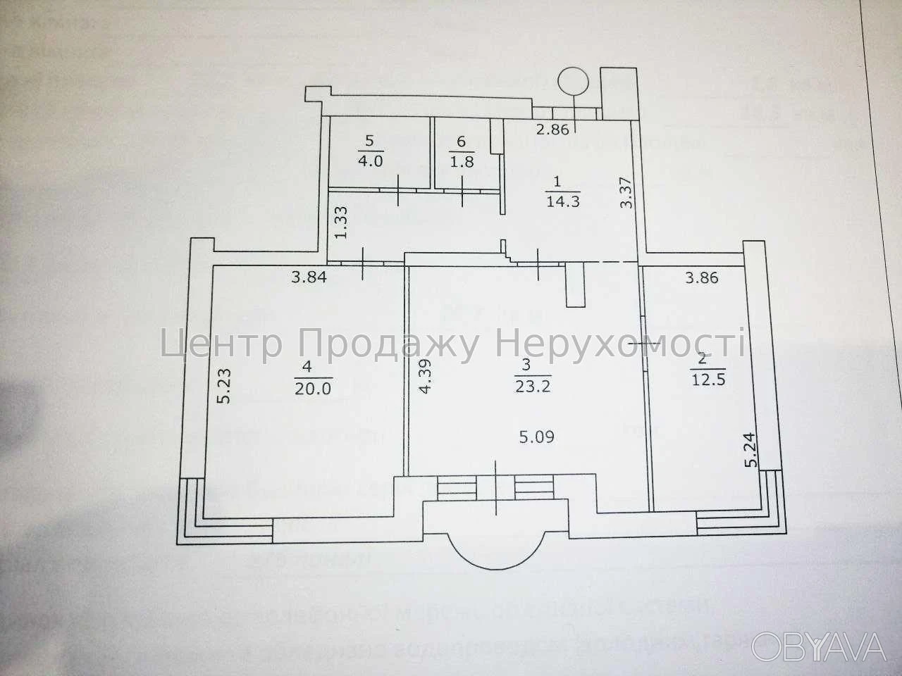 2-room apartment, 77 sq.m.