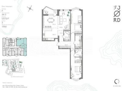 Sale of 3-room apartment 130 sq. m on 8 Viyskovy Ave. • ID 347133