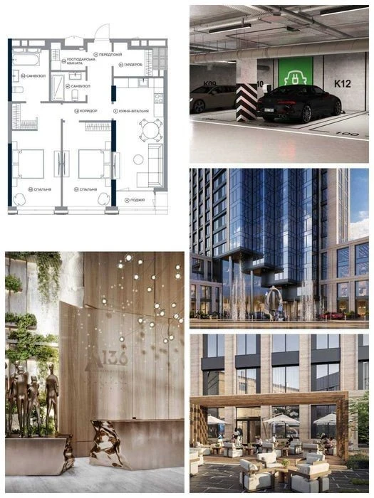 Premium apartment of the residential complex "A136 Highlight Tower", 88 m, Anton St.