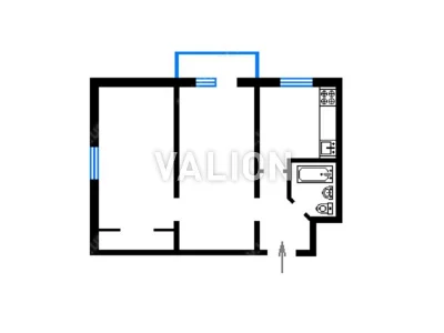 2-room apartment for sale on Sobornosti Avenue, 18a, Dniprovsky