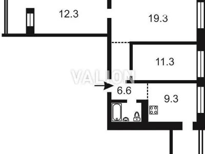 Sale of 3-room apartment 68 sq. m on Kharkivske highway 2 • ID 345855