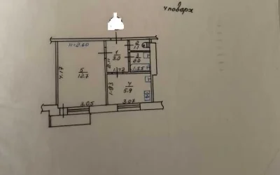Selling a 1-room apartment near Nauchnaya metro station, 4/9, European-standard renovation.