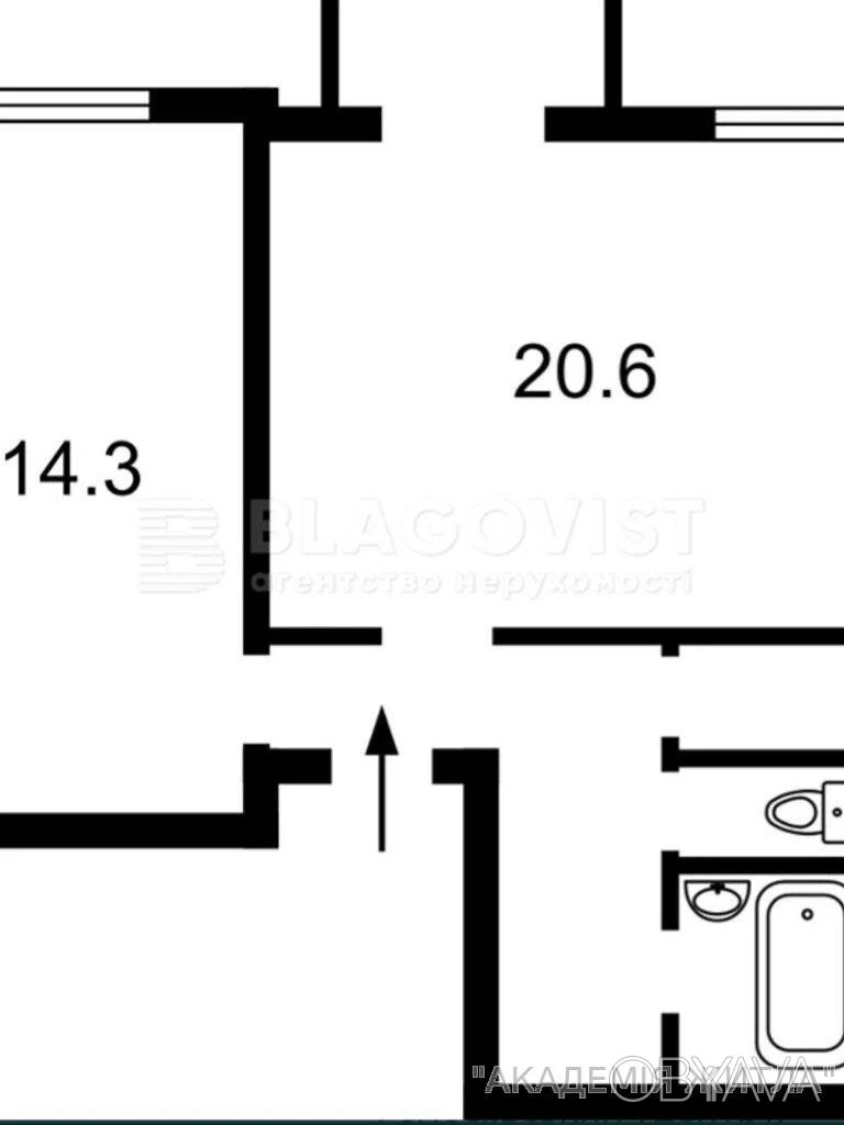 1-кімнатна квартира, 47м.кв.