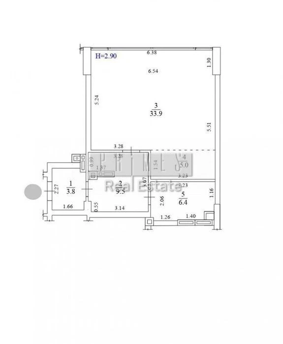 1-room apartment for sale, residential complex Novopecherskyi Kvartal No. 5, Forte St.